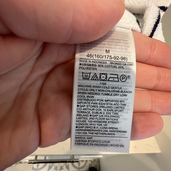 NWT. GAP. Women’s Towel Terry Halter Polo Dress. Great swim coverup. Nautical. - Picture 12 of 14